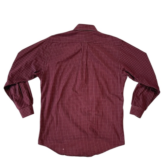 Vintage Polo RalphLauren Blake Button Down Shirt Men 16 Red White Plaid Pony 90s - Picture 4 of 11